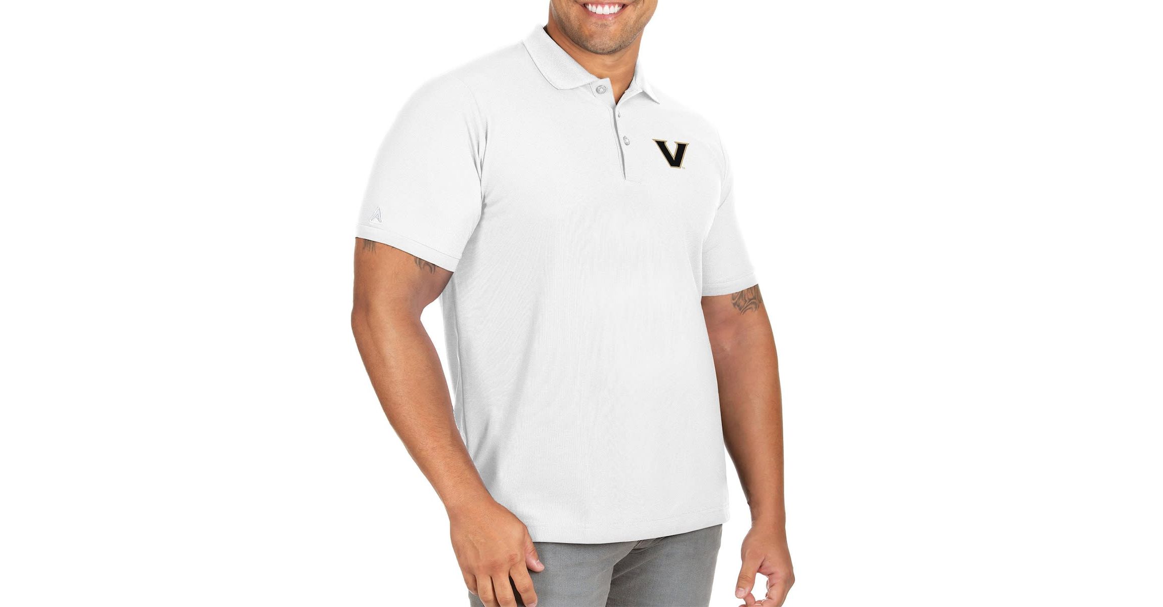 NCAA Vanderbilt Commodores Team Big & Tall Legacy Pique Polo