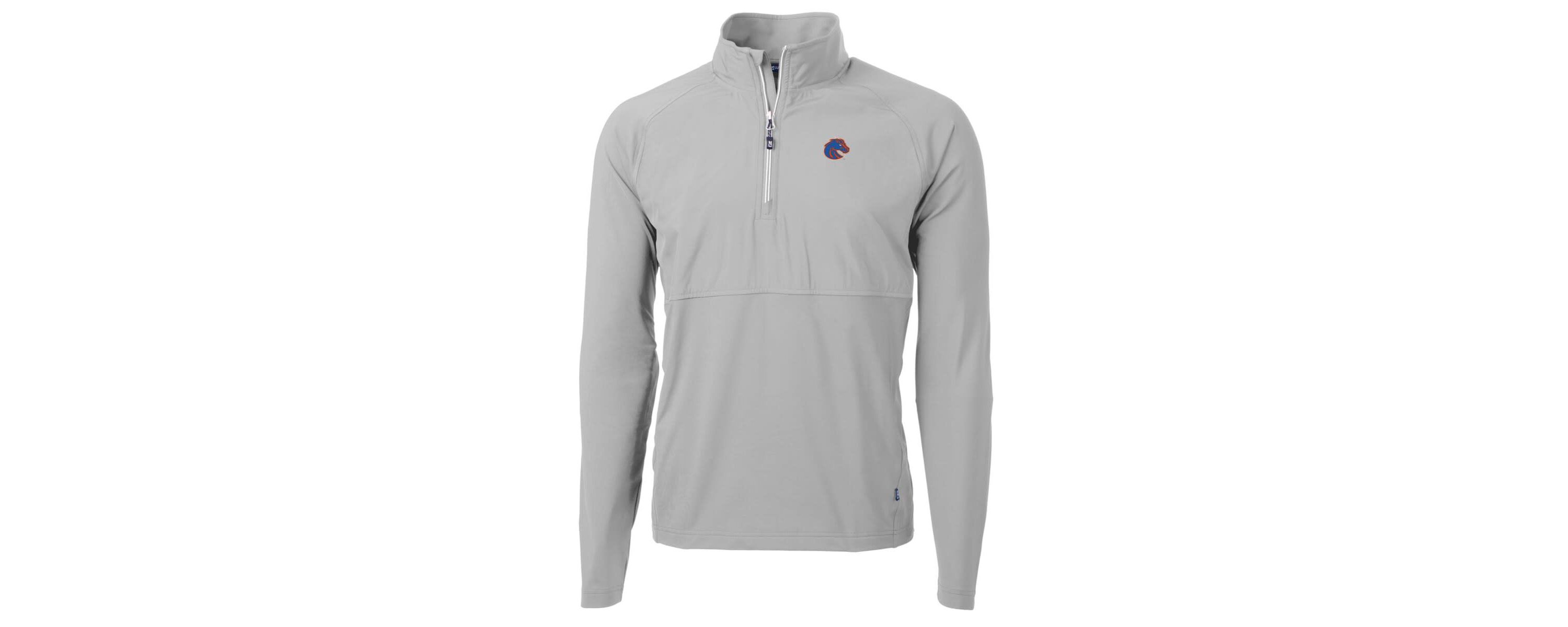 NCAA Boise State Broncos Adapt Eco Knit Hybrid Recycled Quarter-Zip Pullover Top