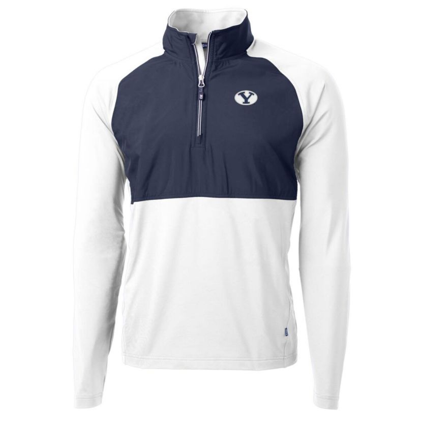 NCAA BYU Cougars Adapt Eco Knit Hybrid Recycled Quarter-Zip Pullover Top