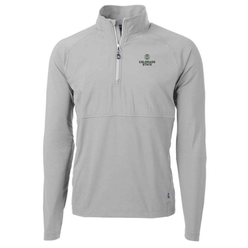 NCAA Colorado State Rams Adapt Eco Knit Hybrid Recycled Quarter-Zip Pullover Top