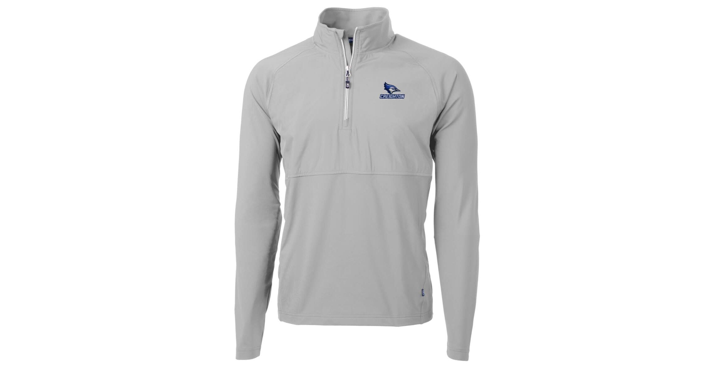 Creighton University Bluejays NCAA Creighton Bluejays Adapt Eco Knit Hybrid Recycled Quarter-Zip Pullover Top