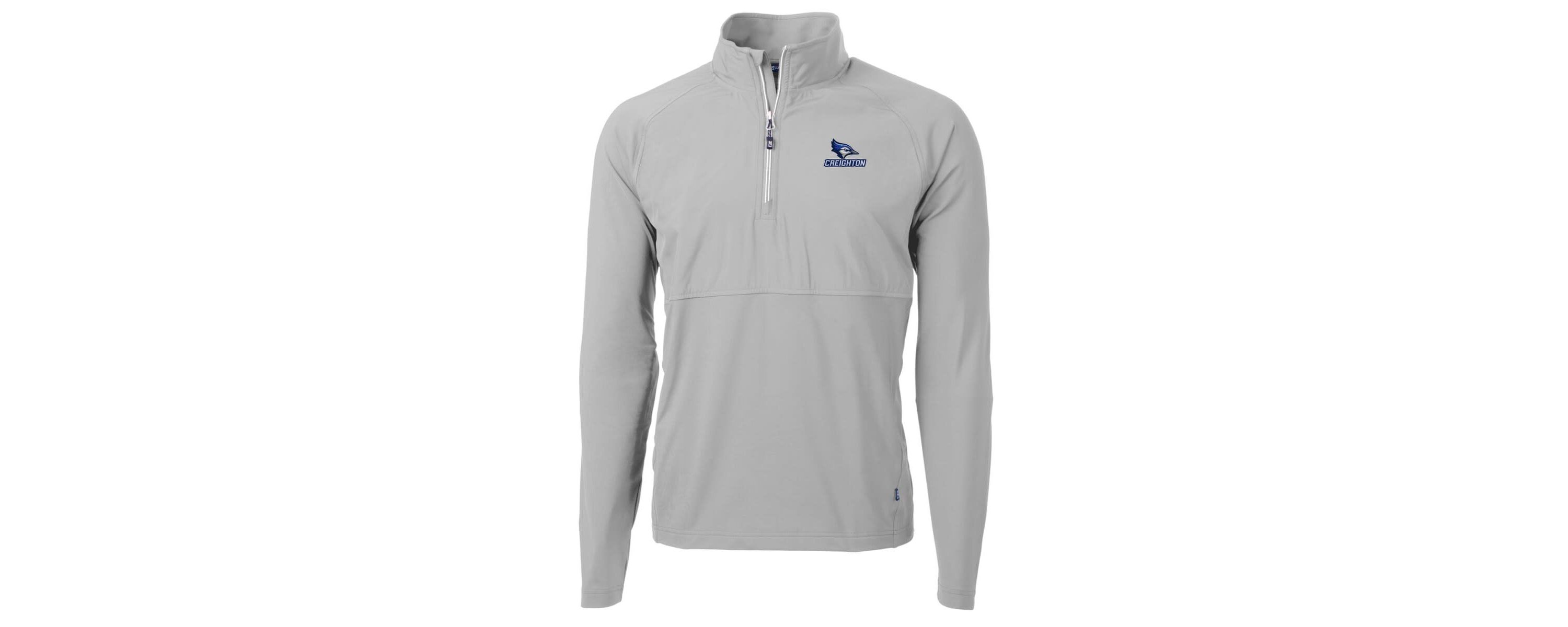 Creighton University Bluejays NCAA Creighton Bluejays Adapt Eco Knit Hybrid Recycled Quarter-Zip Pullover Top