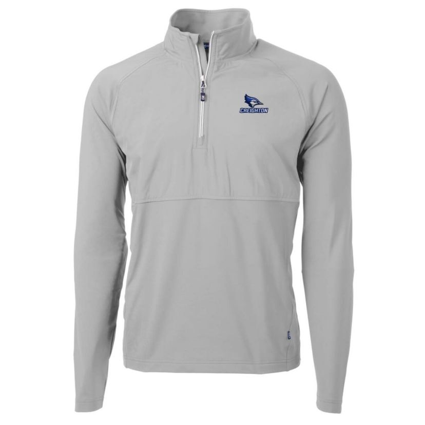 Creighton University Bluejays NCAA Creighton Bluejays Adapt Eco Knit Hybrid Recycled Quarter-Zip Pullover Top