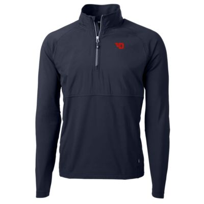 NCAA Dayton Flyers Adapt Eco Knit Hybrid Recycled Quarter-Zip Pullover Top