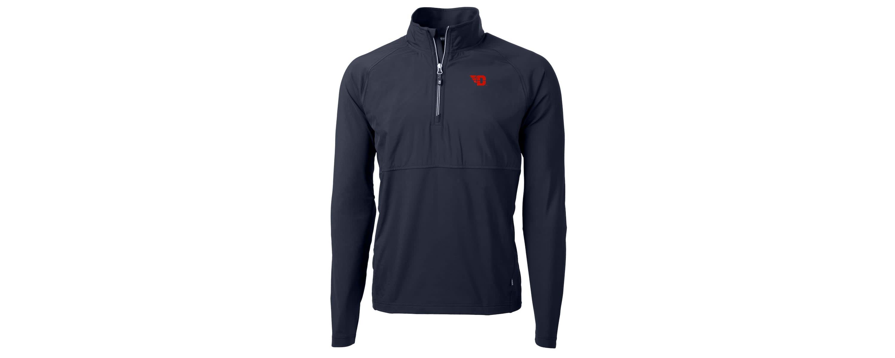 NCAA Dayton Flyers Adapt Eco Knit Hybrid Recycled Quarter-Zip Pullover Top