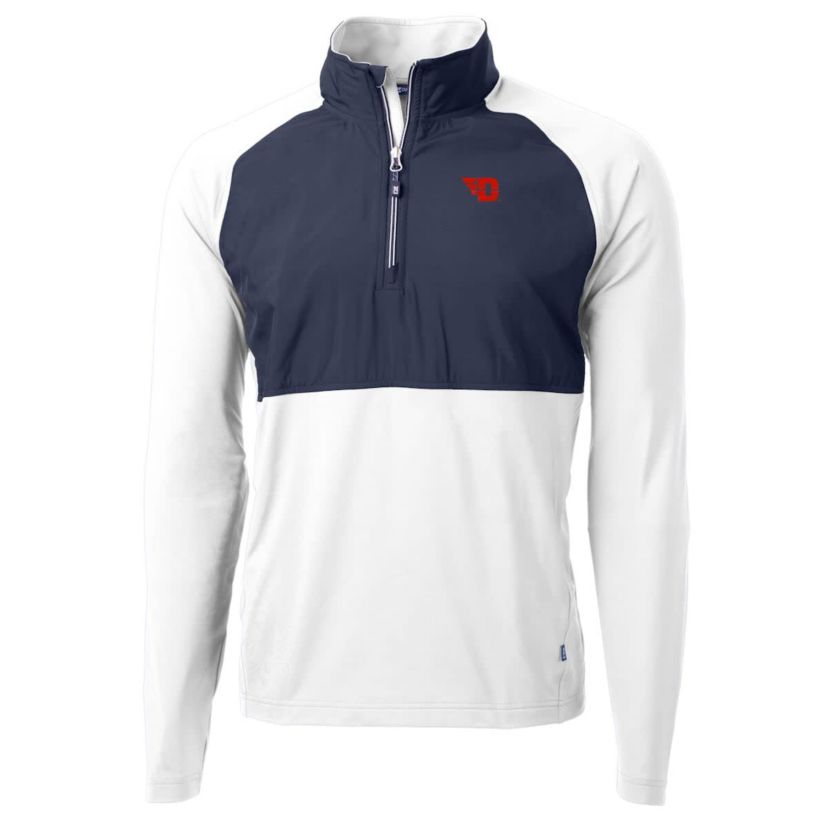 NCAA Dayton Flyers Adapt Eco Knit Hybrid Recycled Quarter-Zip Pullover Top