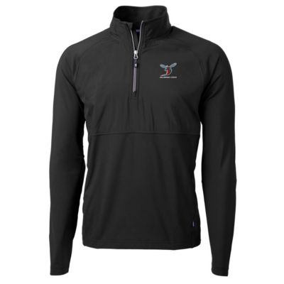 NCAA Delaware State Hornets Adapt Eco Knit Hybrid Recycled Quarter-Zip Pullover Top