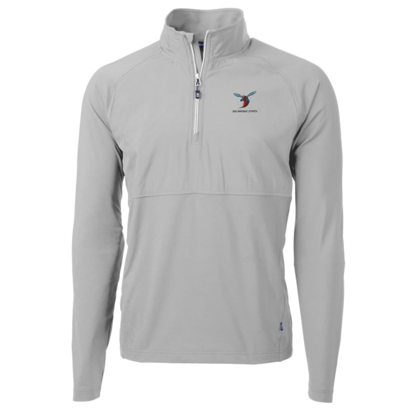 NCAA Delaware State Hornets Adapt Eco Knit Hybrid Recycled Quarter-Zip Pullover Top