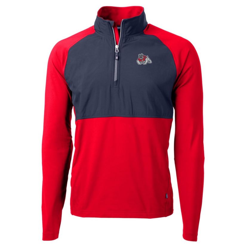 NCAA Fresno State Bulldogs Adapt Eco Knit Hybrid Recycled Quarter-Zip Pullover Top