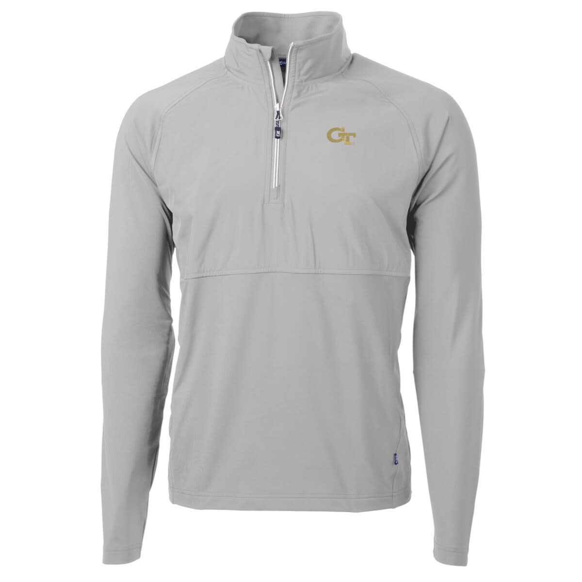 Georgia Tech Yellow Jackets NCAA Georgia Tech Jackets Adapt Eco Knit Hybrid Recycled Quarter-Zip Pullover Top