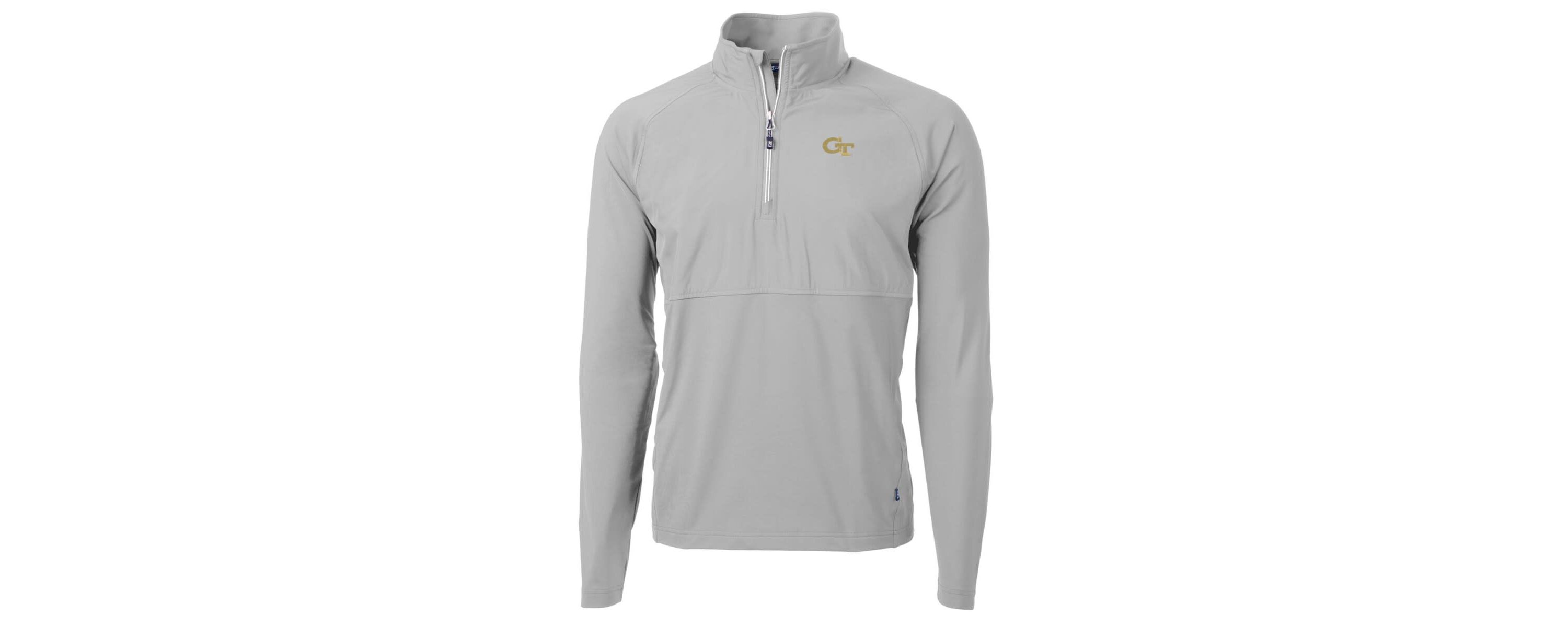 Georgia Tech Yellow Jackets NCAA Georgia Tech Jackets Adapt Eco Knit Hybrid Recycled Quarter-Zip Pullover Top