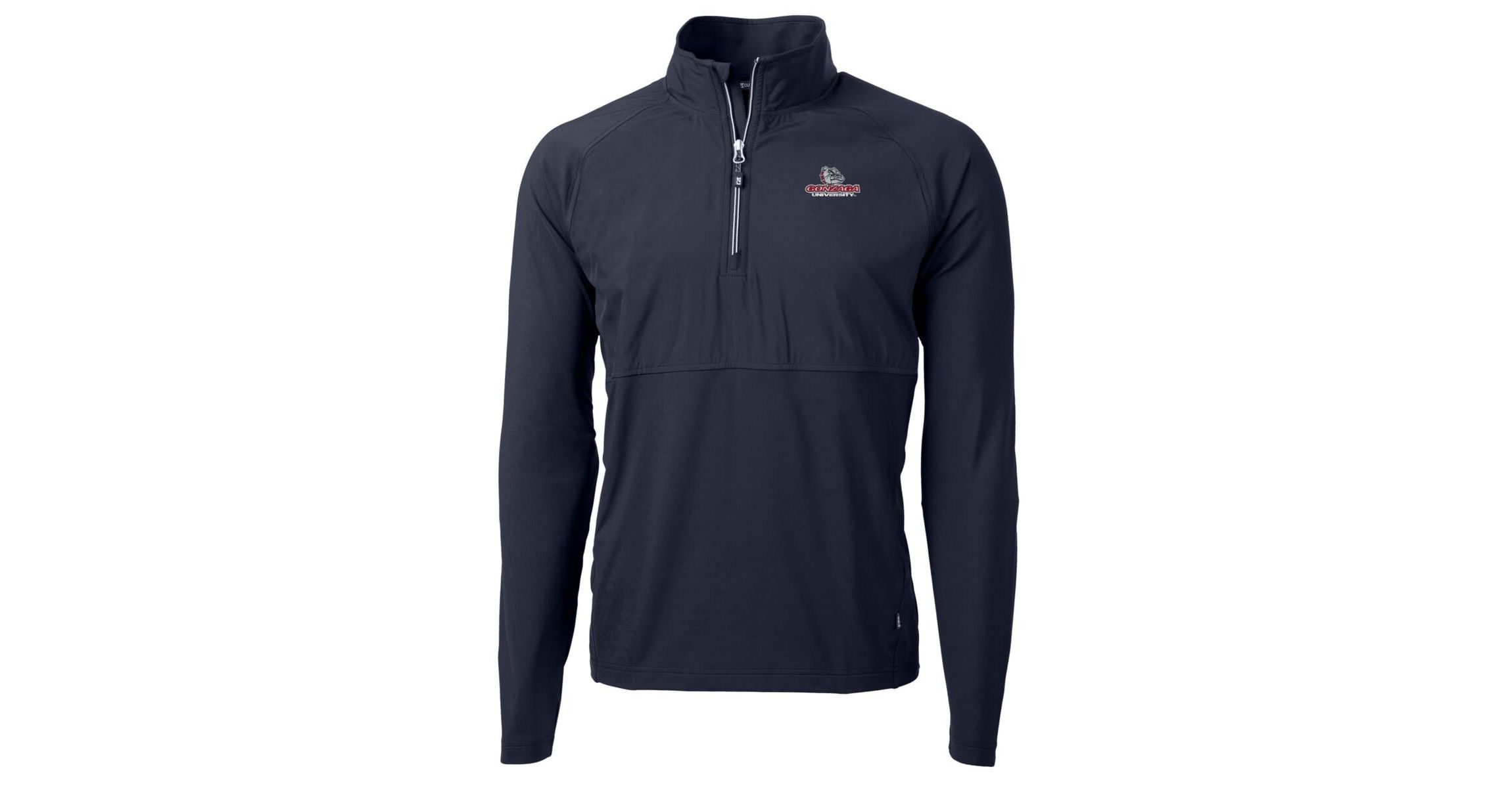 Gonzaga University Bulldogs NCAA Gonzaga Bulldogs Adapt Eco Knit Hybrid Recycled Quarter-Zip Pullover Top