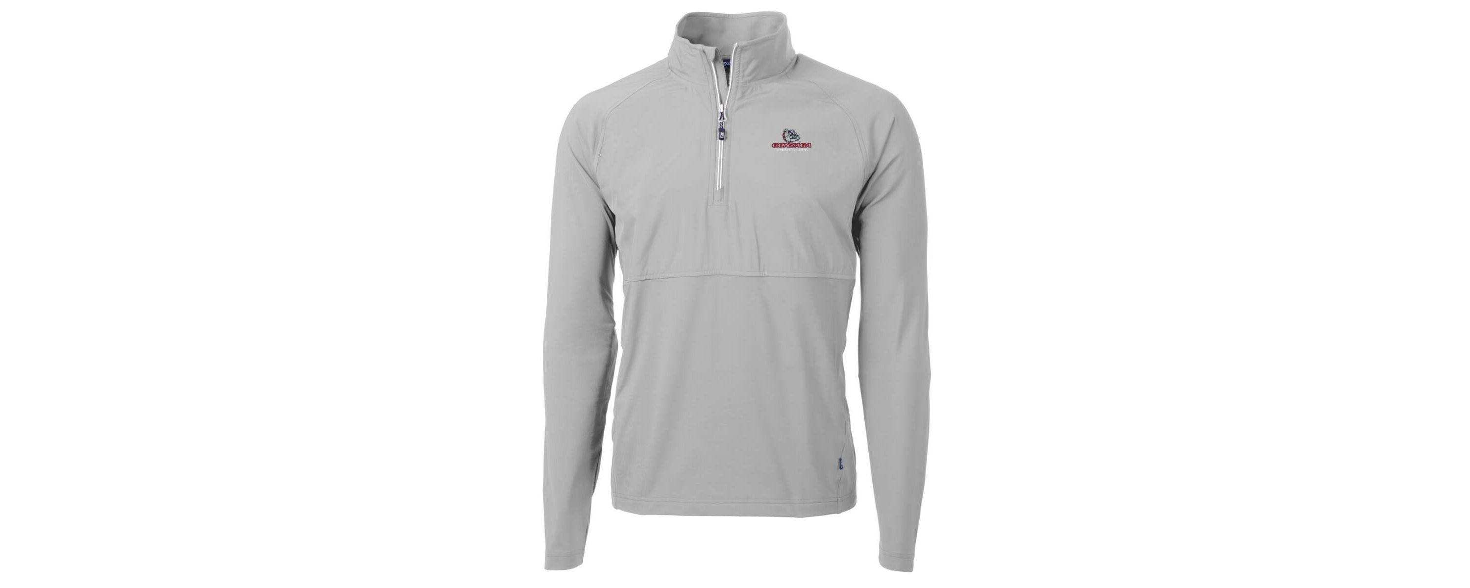 Gonzaga University Bulldogs NCAA Gonzaga Bulldogs Adapt Eco Knit Hybrid Recycled Quarter-Zip Pullover Top