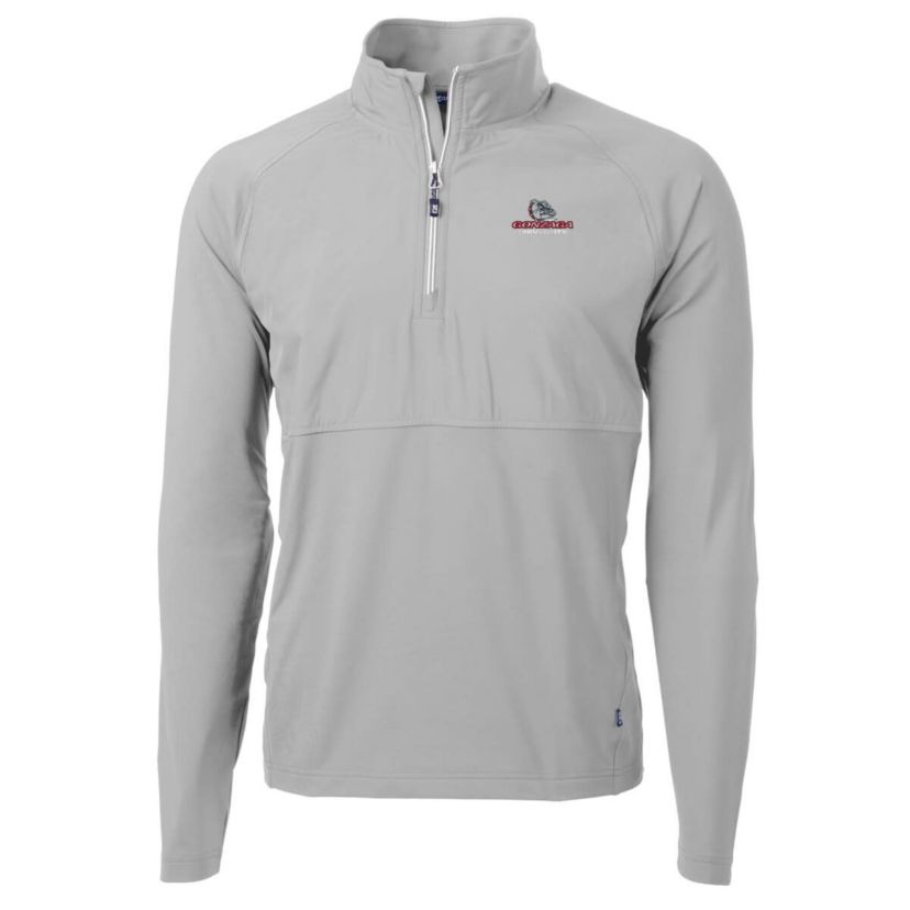 Gonzaga University Bulldogs NCAA Gonzaga Bulldogs Adapt Eco Knit Hybrid Recycled Quarter-Zip Pullover Top