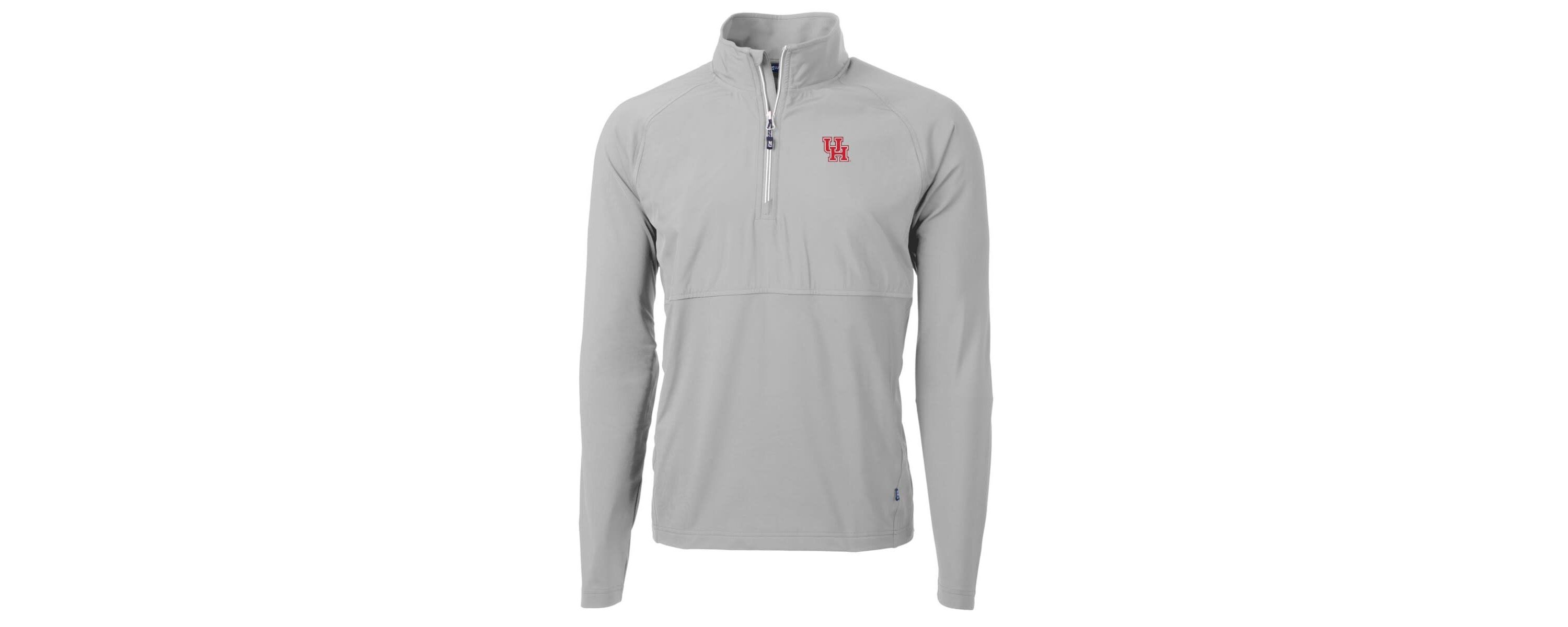 NCAA Houston Cougars Adapt Eco Knit Hybrid Recycled Quarter-Zip Pullover Top