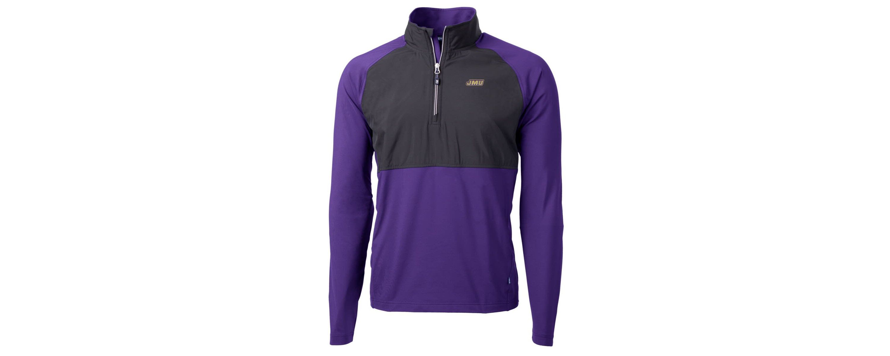 NCAA James Madison Dukes Adapt Eco Knit Hybrid Recycled Quarter-Zip Pullover Top