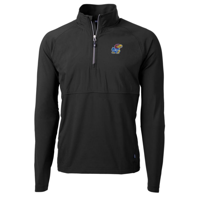 NCAA Kansas Jayhawks Adapt Eco Knit Hybrid Recycled Quarter-Zip Pullover Top