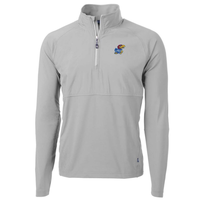 NCAA Kansas Jayhawks Adapt Eco Knit Hybrid Recycled Quarter-Zip Pullover Top