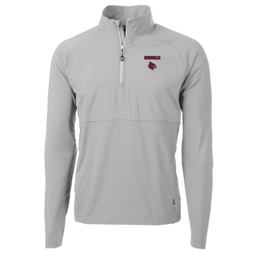 NCAA Louisville Cardinals Adapt Eco Knit Hybrid Recycled Quarter-Zip Pullover Top