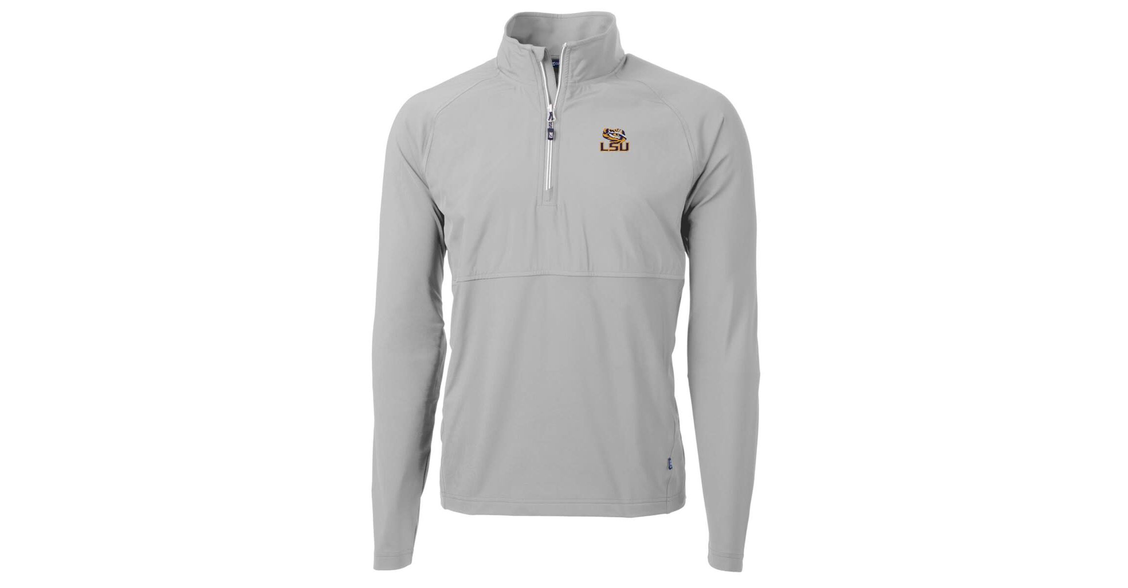 NCAA LSU Tigers Adapt Eco Knit Hybrid Recycled Quarter-Zip Pullover Top