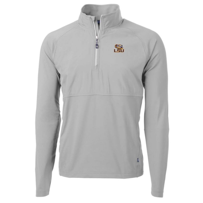 NCAA LSU Tigers Adapt Eco Knit Hybrid Recycled Quarter-Zip Pullover Top