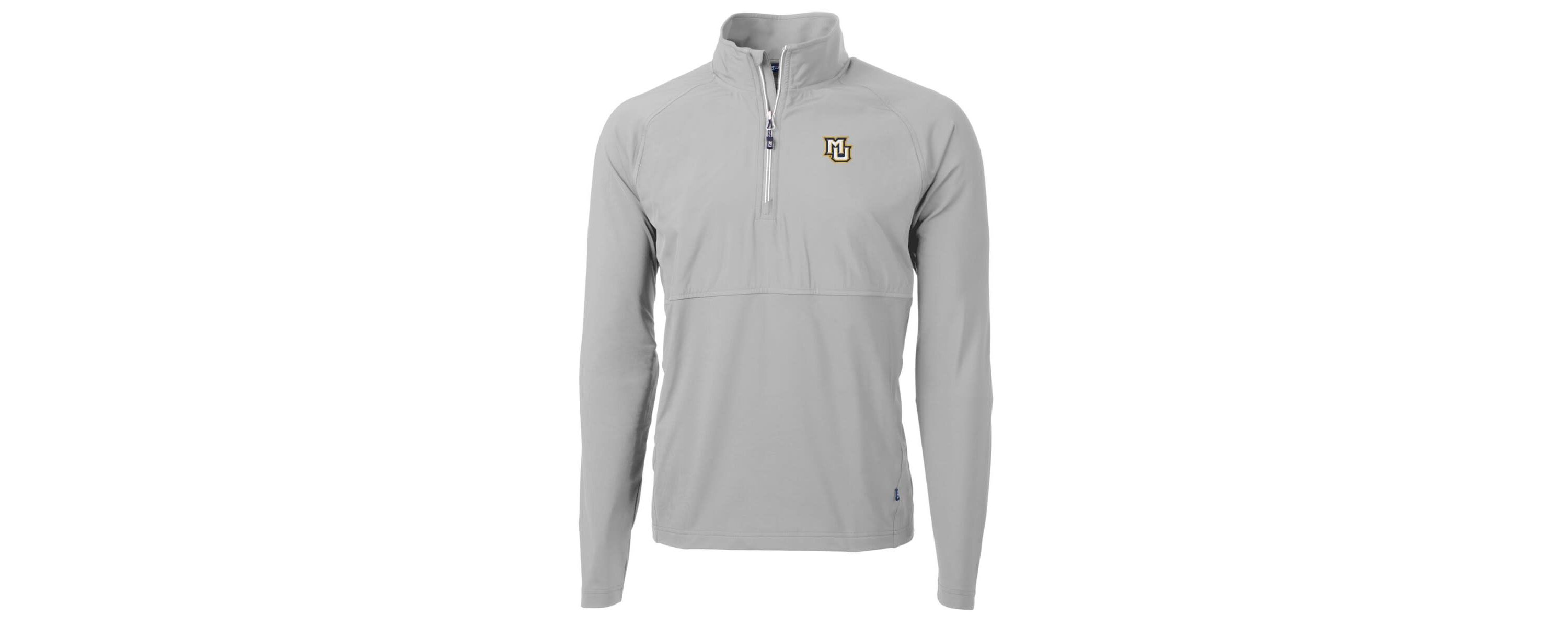 NCAA Marquette Golden Eagles Adapt Eco Knit Hybrid Recycled Quarter-Zip Pullover Top