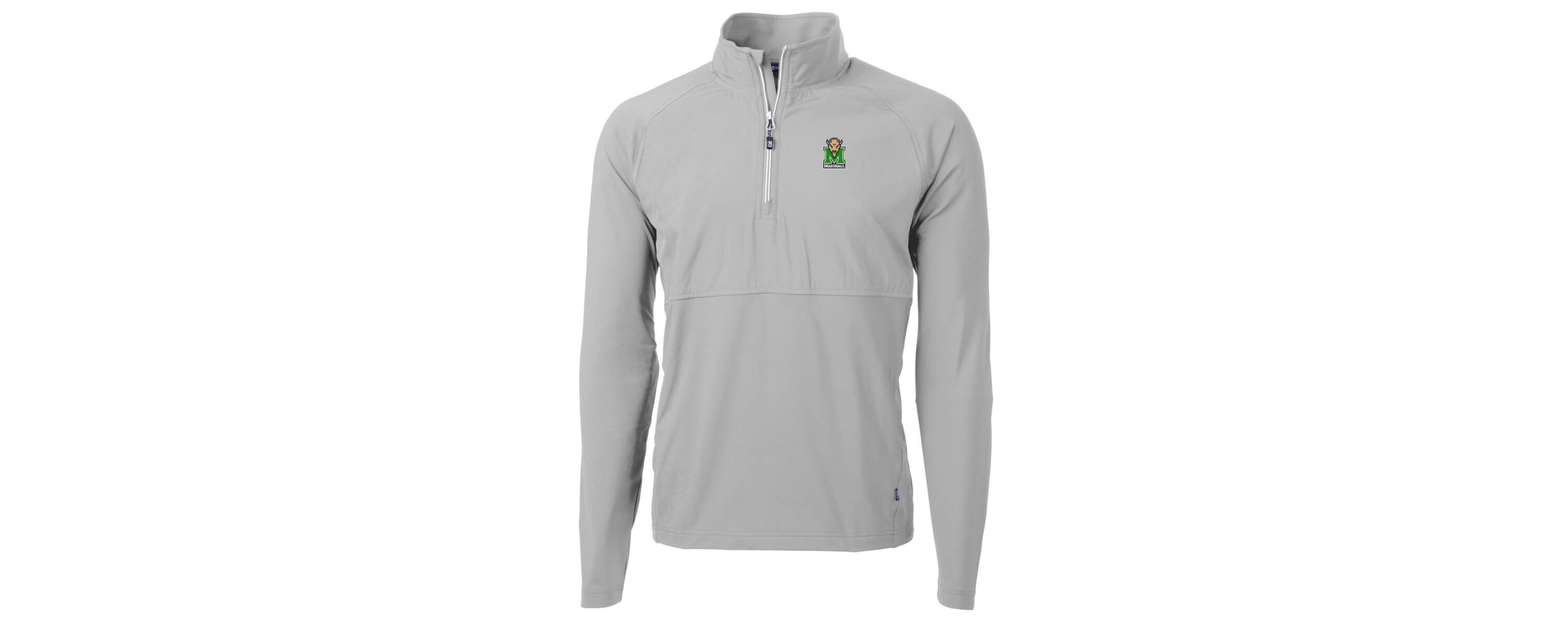 NCAA Marshall Thundering Herd Adapt Eco Knit Hybrid Recycled Quarter-Zip Pullover Top
