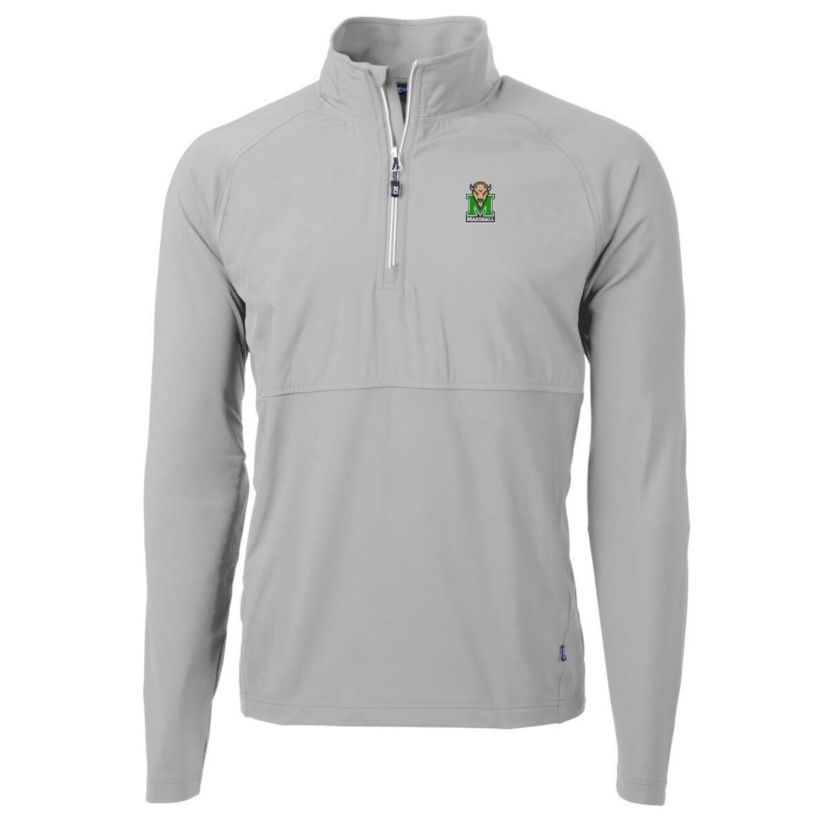 NCAA Marshall Thundering Herd Adapt Eco Knit Hybrid Recycled Quarter-Zip Pullover Top