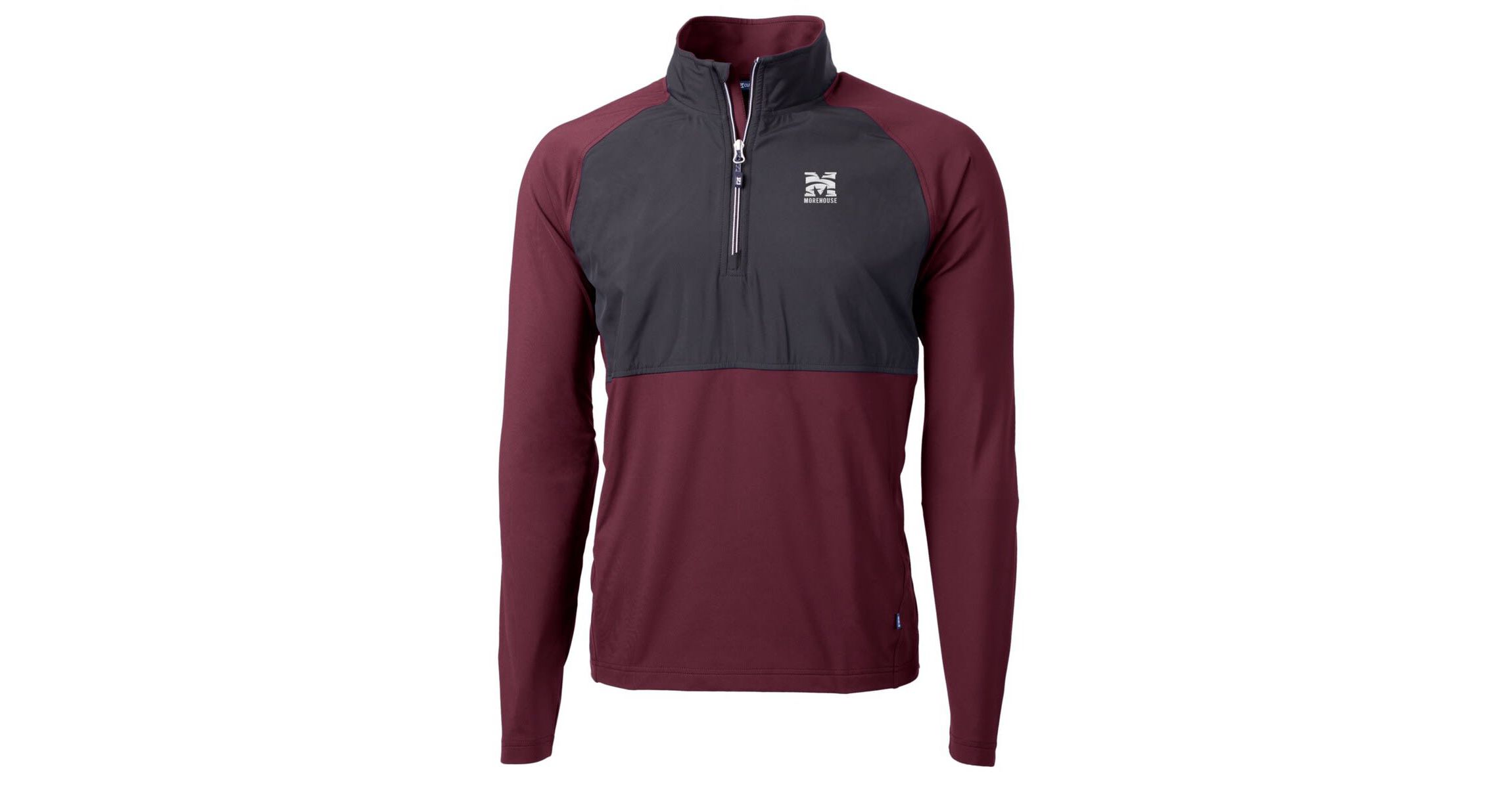 Morehouse Maroon Tigers NCAA Morehouse Tigers Adapt Eco Knit Hybrid Recycled Quarter-Zip Pullover Top
