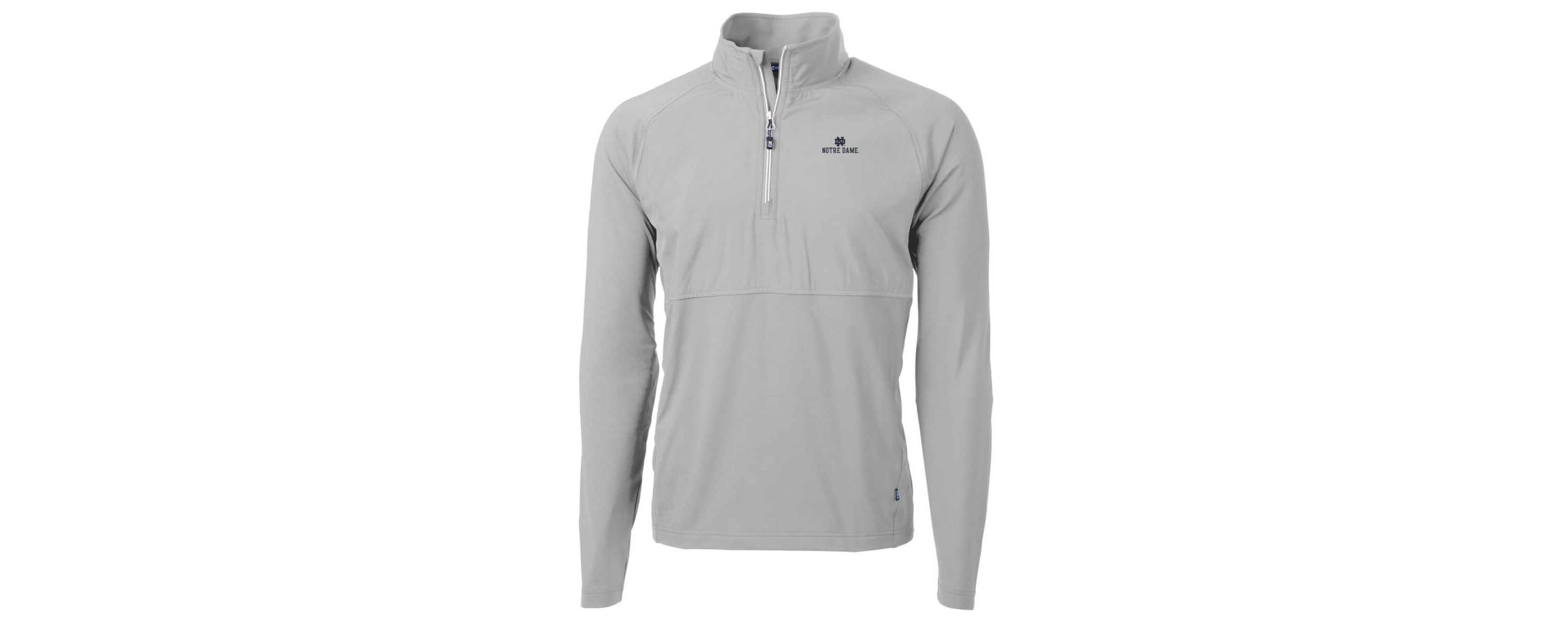 NCAA Notre Dame Fighting Irish Adapt Eco Knit Hybrid Recycled Quarter-Zip Pullover Top
