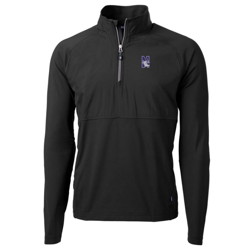 NCAA Northwestern Wildcats Adapt Eco Knit Hybrid Recycled Quarter-Zip Pullover Top