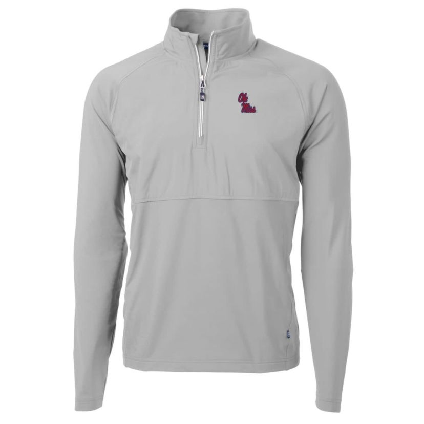 NCAA Ole Miss Rebels Adapt Eco Knit Hybrid Recycled Quarter-Zip Pullover Top