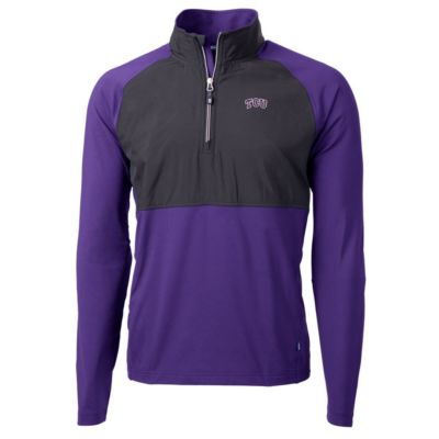 NCAA TCU Horned Frogs Adapt Eco Knit Hybrid Recycled Quarter-Zip Pullover Top