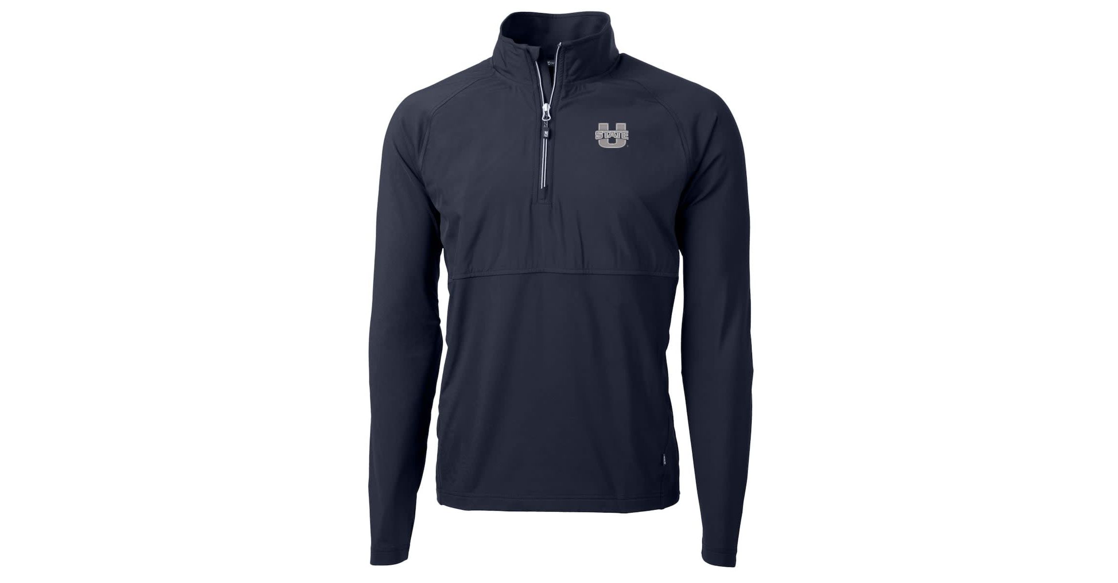 NCAA Utah State Aggies Adapt Eco Knit Hybrid Recycled Quarter-Zip Pullover Top