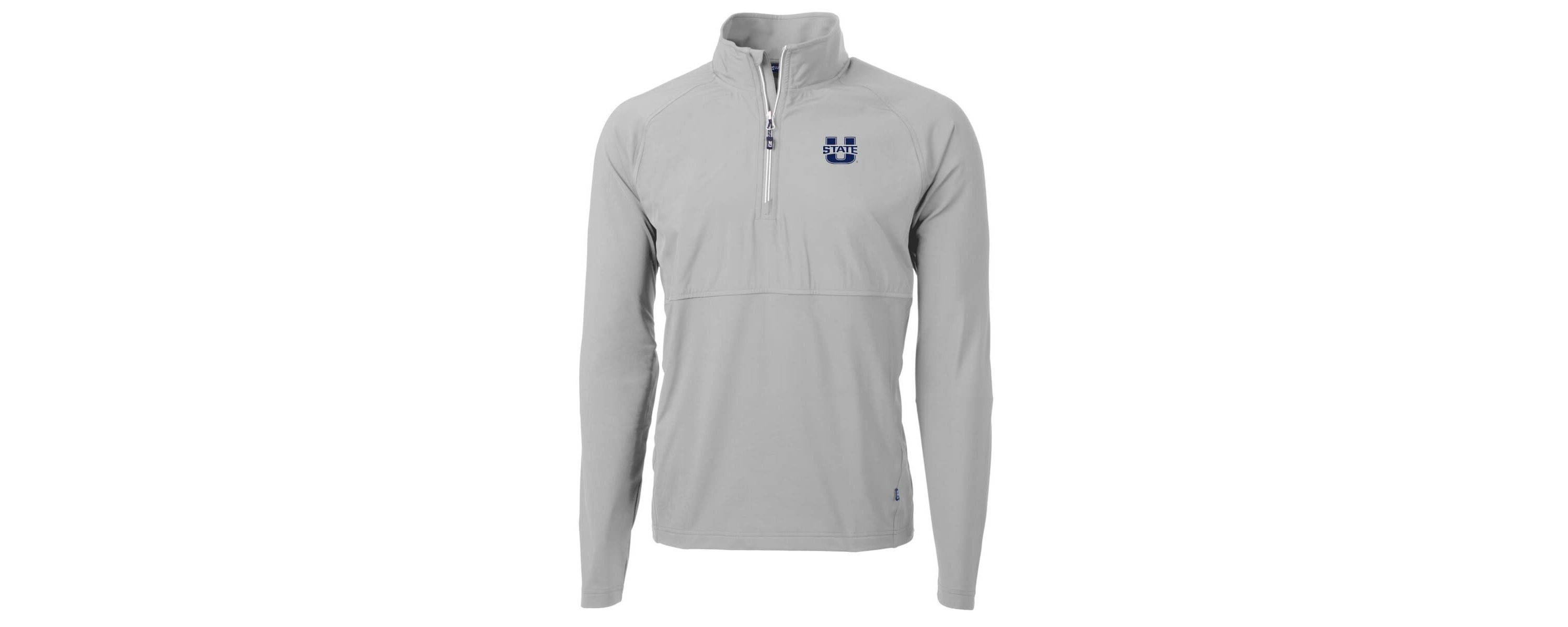 NCAA Utah State Aggies Adapt Eco Knit Hybrid Recycled Quarter-Zip Pullover Top
