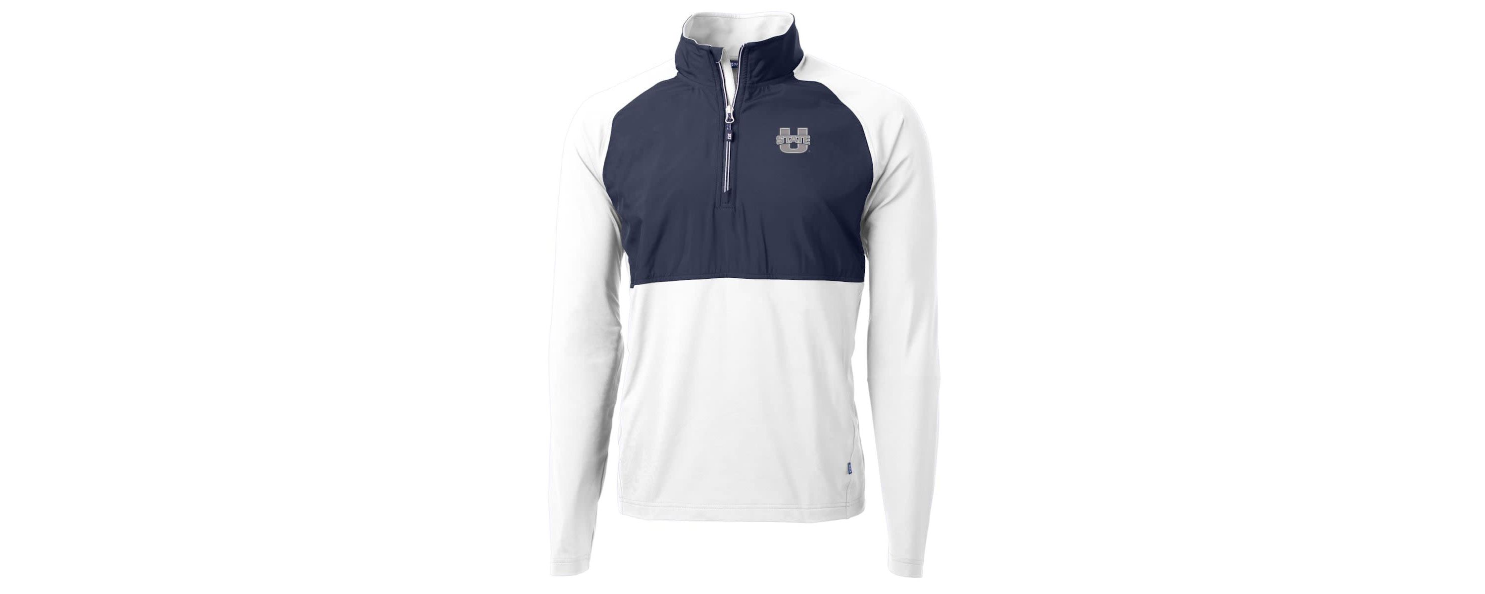 NCAA Utah State Aggies Adapt Eco Knit Hybrid Recycled Quarter-Zip Pullover Top