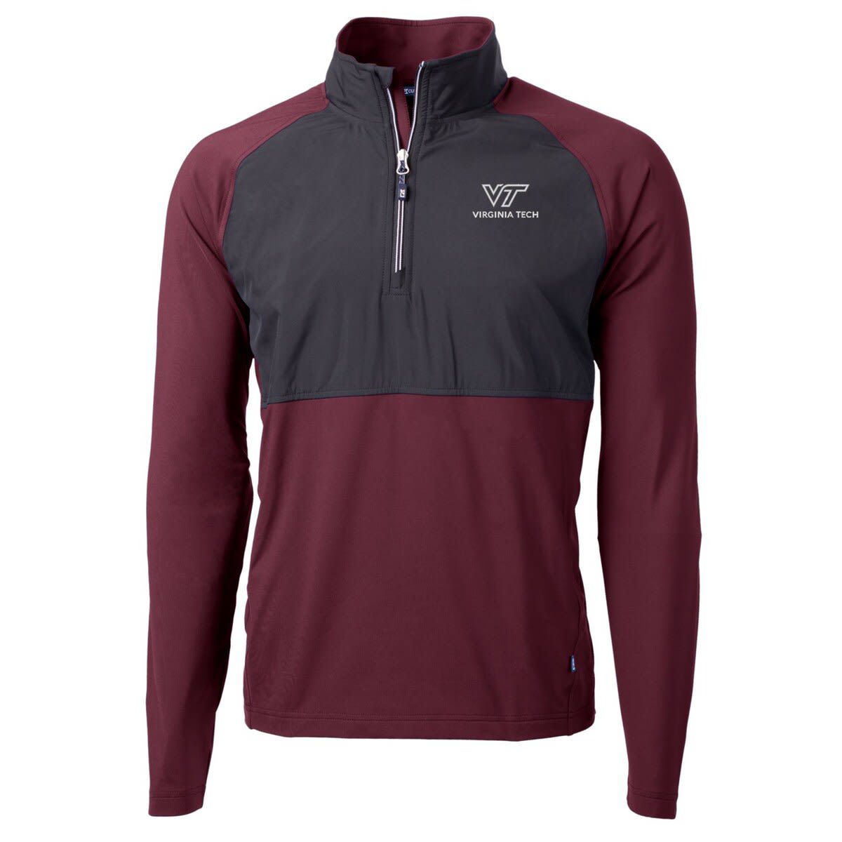 NCAA Virginia Tech Hokies Adapt Eco Knit Hybrid Recycled Quarter-Zip Pullover Top