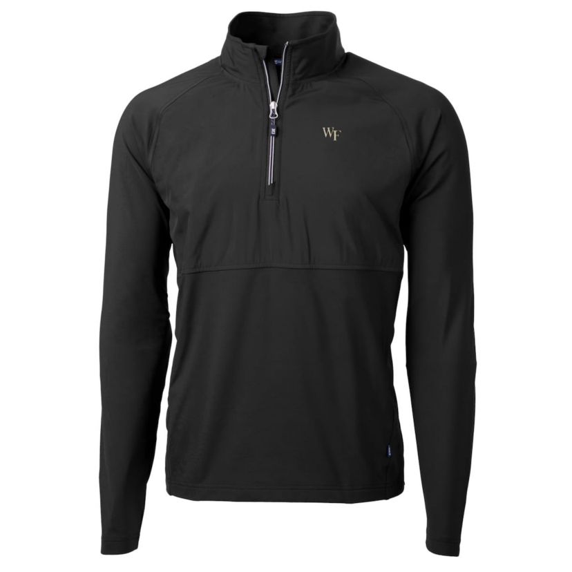 NCAA Wake Forest Demon Deacons Adapt Eco Knit Hybrid Recycled Quarter-Zip Pullover Top