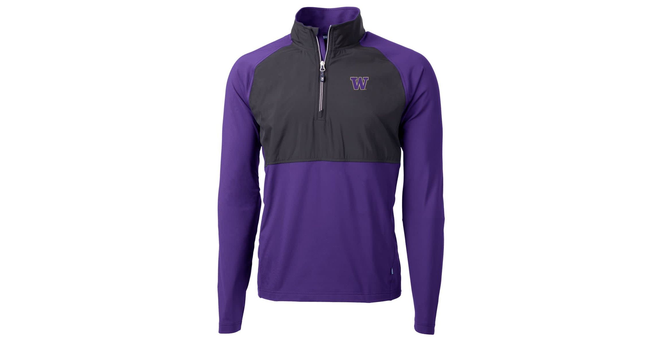 NCAA Washington Huskies Adapt Eco Knit Hybrid Recycled Quarter-Zip Pullover Top