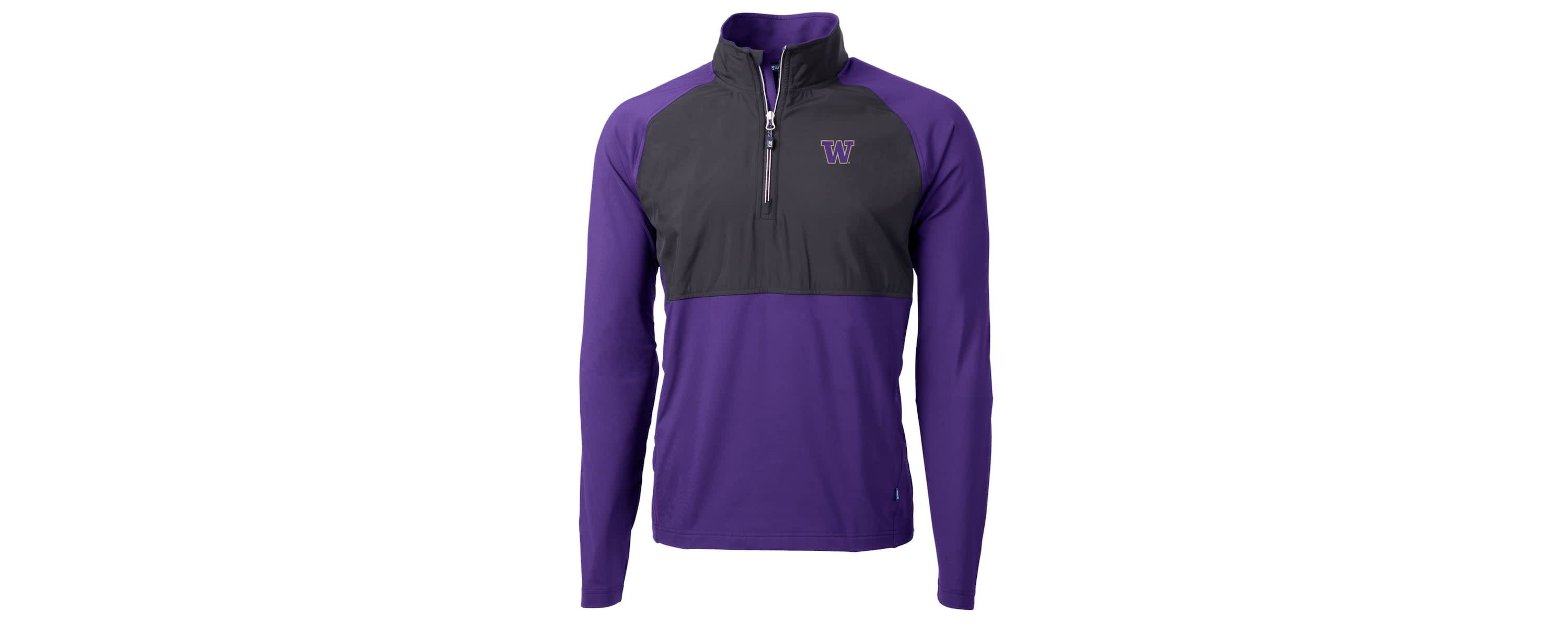 NCAA Washington Huskies Adapt Eco Knit Hybrid Recycled Quarter-Zip Pullover Top
