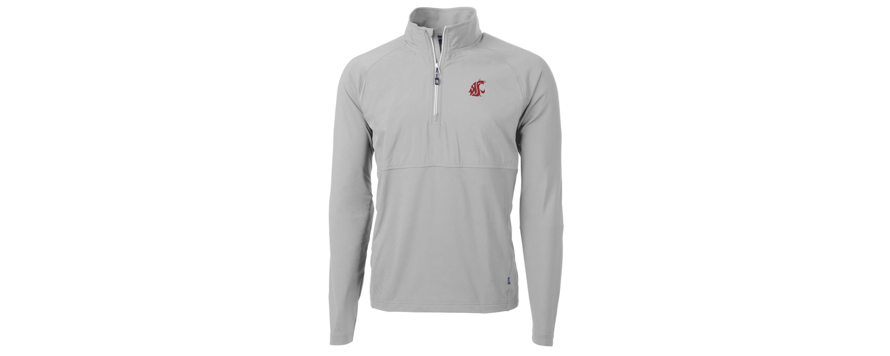 NCAA Washington State Cougars Adapt Eco Knit Hybrid Recycled Quarter-Zip Pullover Top