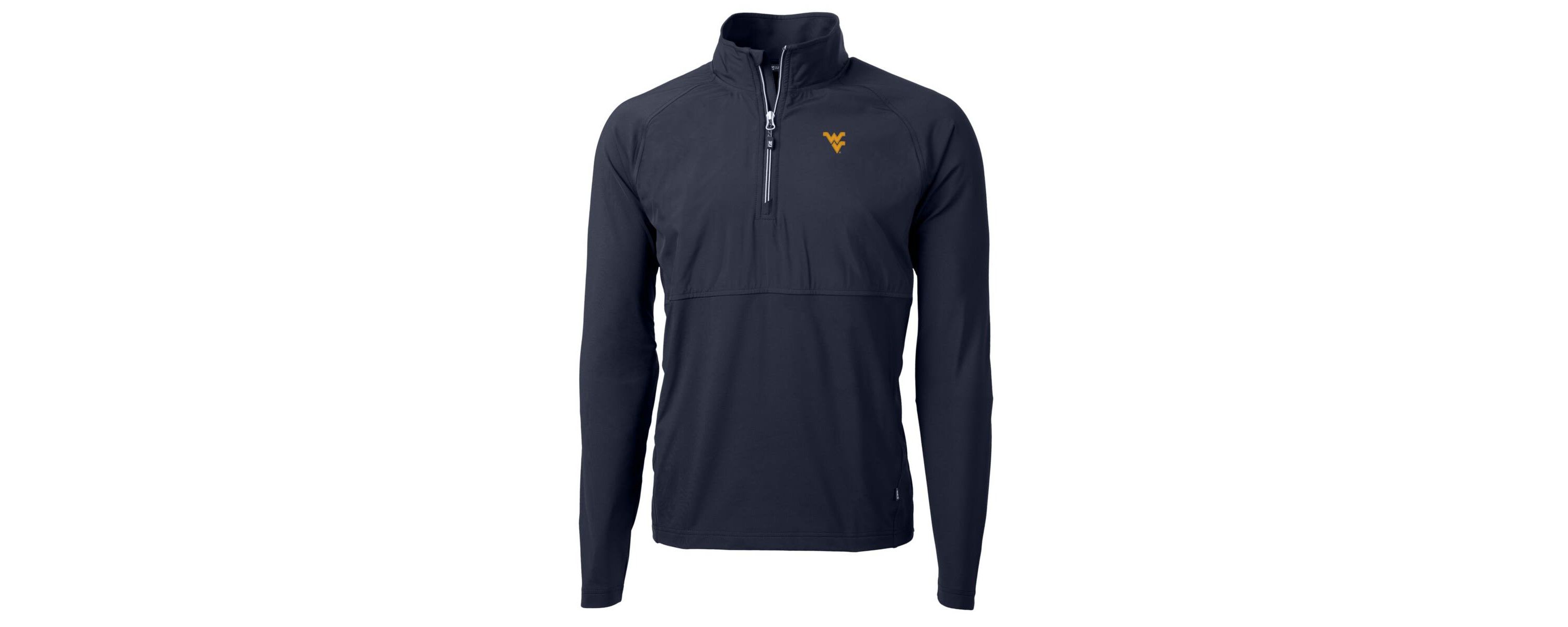 NCAA West Virginia Mountaineers Adapt Eco Knit Hybrid Recycled Quarter-Zip Pullover Top