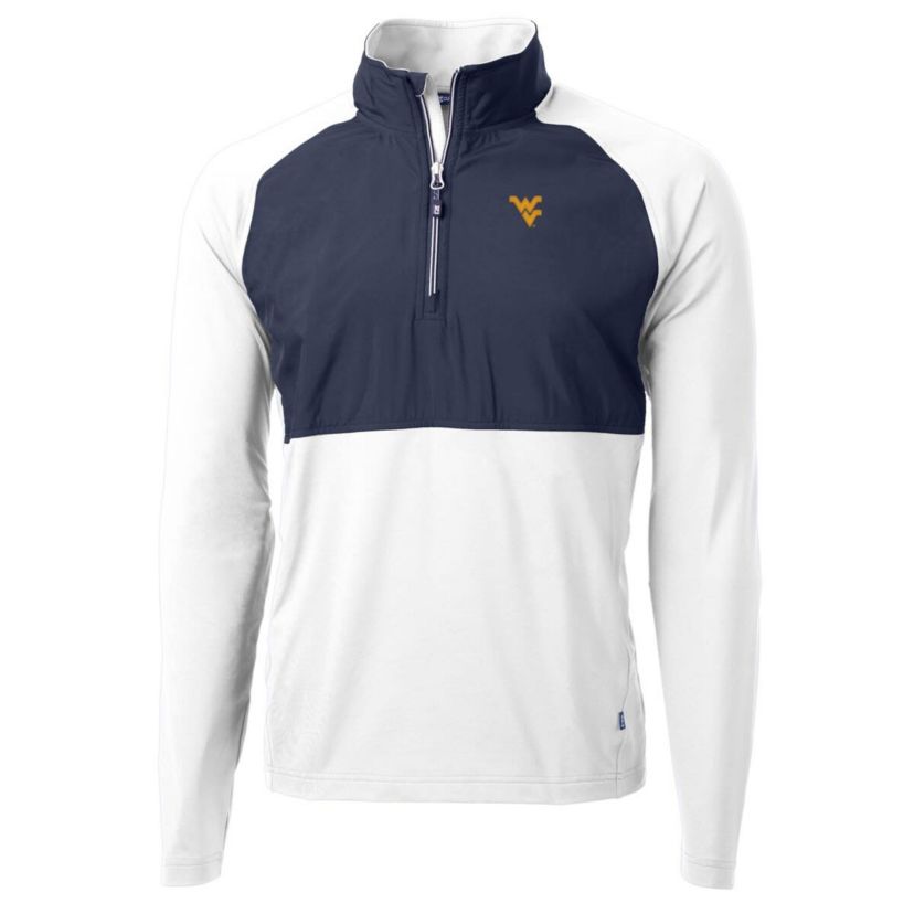 NCAA West Virginia Mountaineers Adapt Eco Knit Hybrid Recycled Quarter-Zip Pullover Top