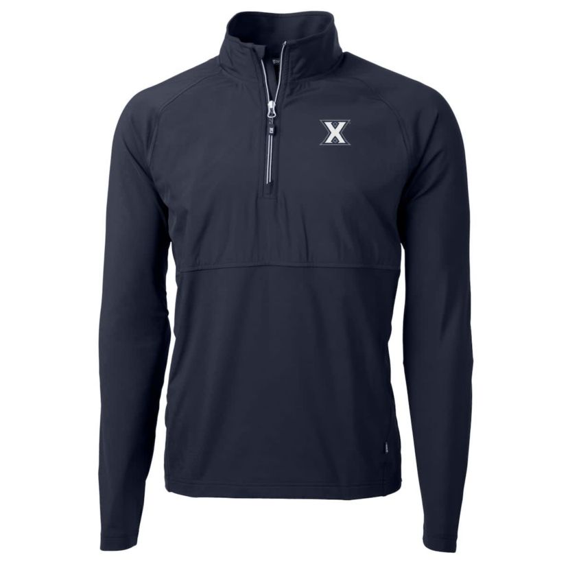 NCAA Xavier Musketeers Adapt Eco Knit Hybrid Recycled Quarter-Zip Pullover Top