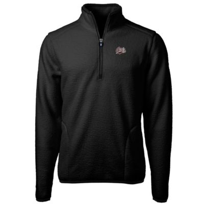 NCAA Montana Grizzlies Team Logo Cascade Eco Sherpa Fleece Quarter-Zip Pullover Jacket
