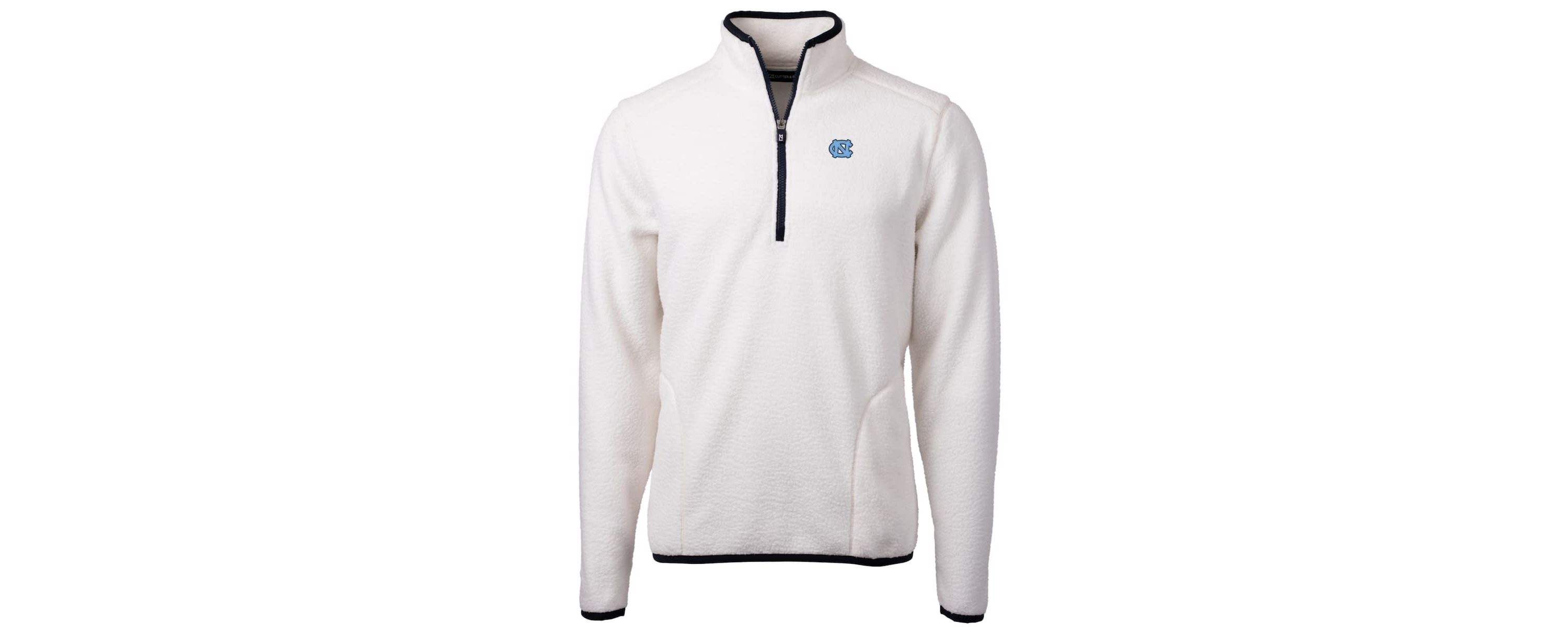 NCAA North Carolina Tar Heels Team Logo Cascade Eco Sherpa Fleece Quarter-Zip Pullover Jacket