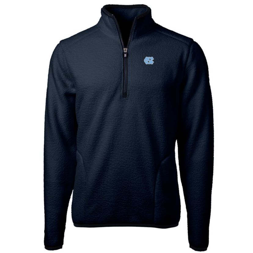 NCAA North Carolina Tar Heels Team Logo Cascade Eco Sherpa Fleece Quarter-Zip Pullover Jacket