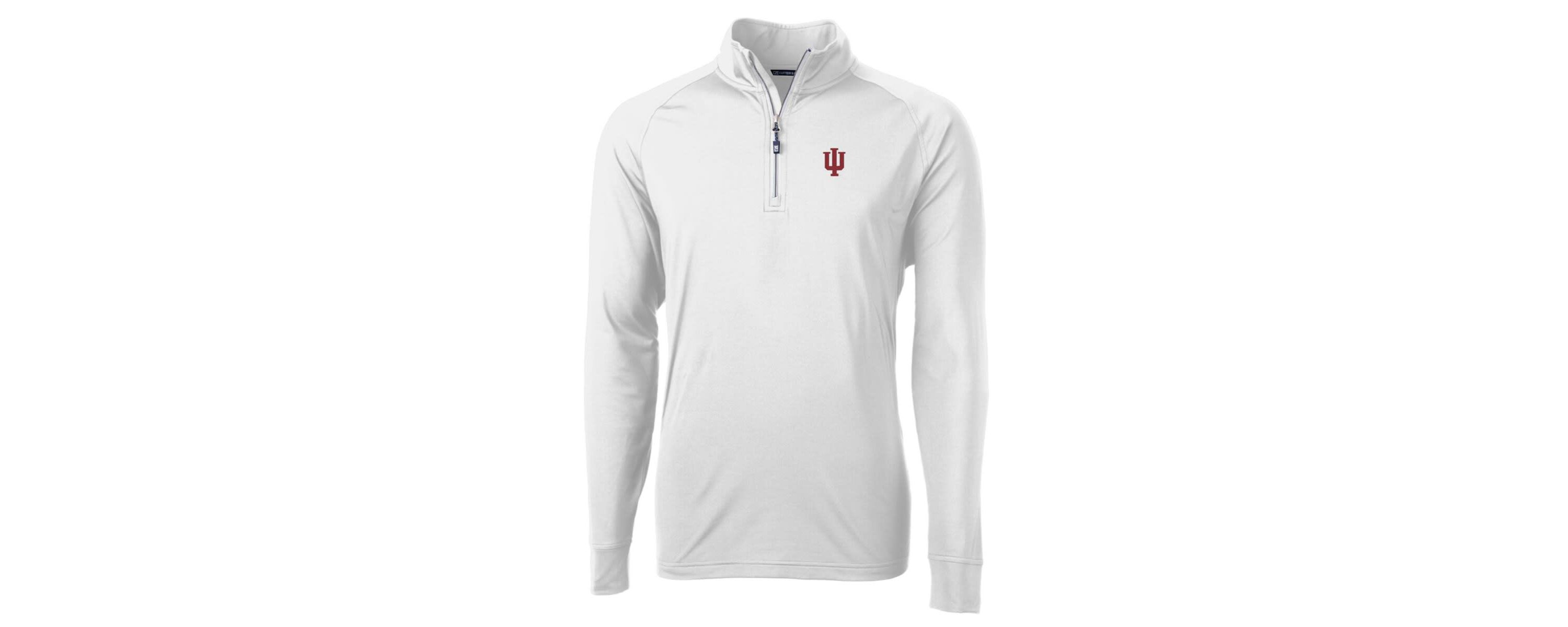 NCAA Indiana Hoosiers Adapt Eco Knit Stretch Recycled Quarter-Zip Pullover Top