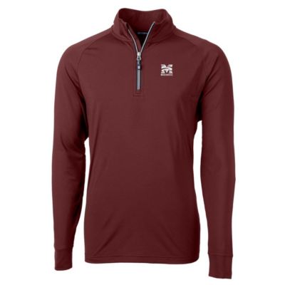 Morehouse Maroon Tigers NCAA Adapt Eco Knit Stretch Recycled Quarter-Zip Pullover Top