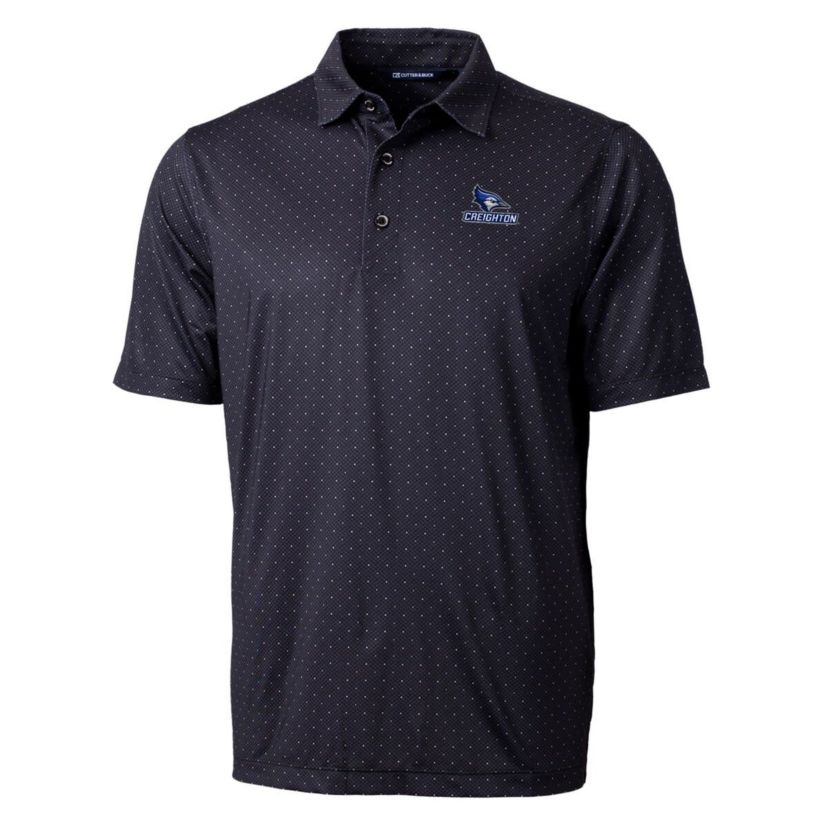 Creighton University Bluejays NCAA Creighton Bluejays Pike Double Dot Print Stretch Polo